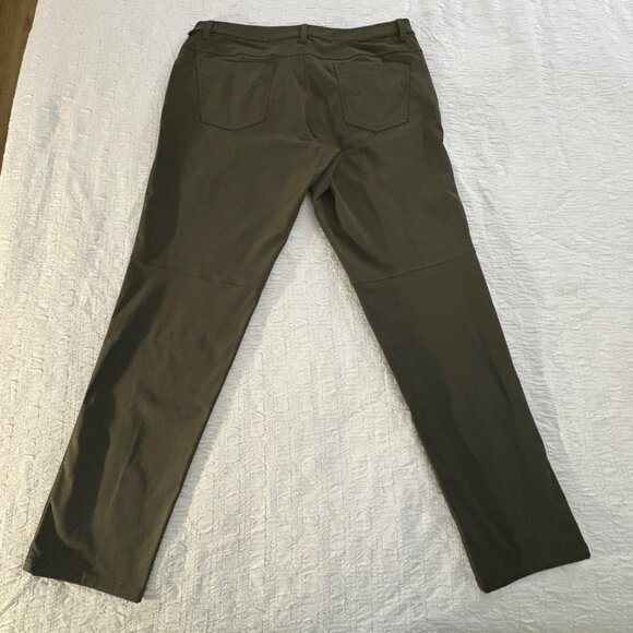 NWOT New Lululemon ABC Pant Classic 34" Dark Olive Chinos 36 Warpstreme - Picture 6 of 8